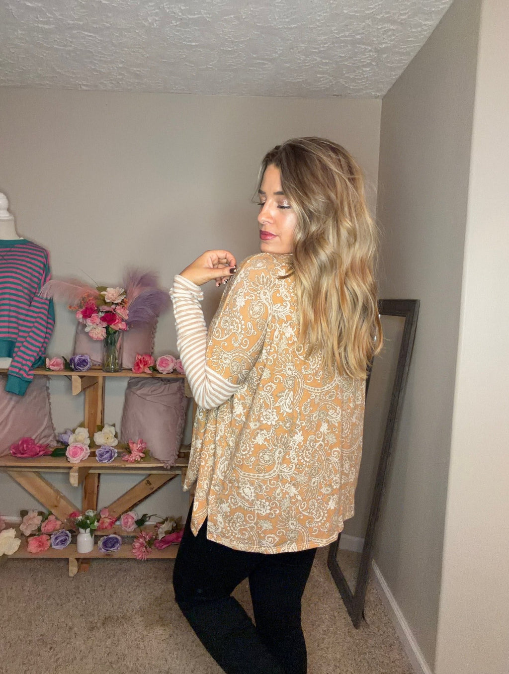 Paisley Stripes Top - TheRusticAttic