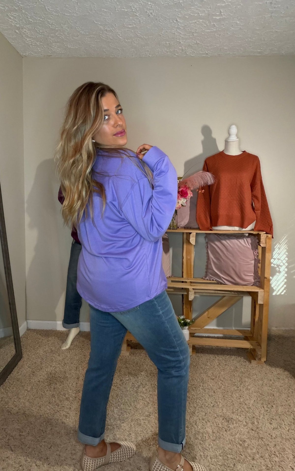 Purple Lightweight Shacket - TheRusticAttic