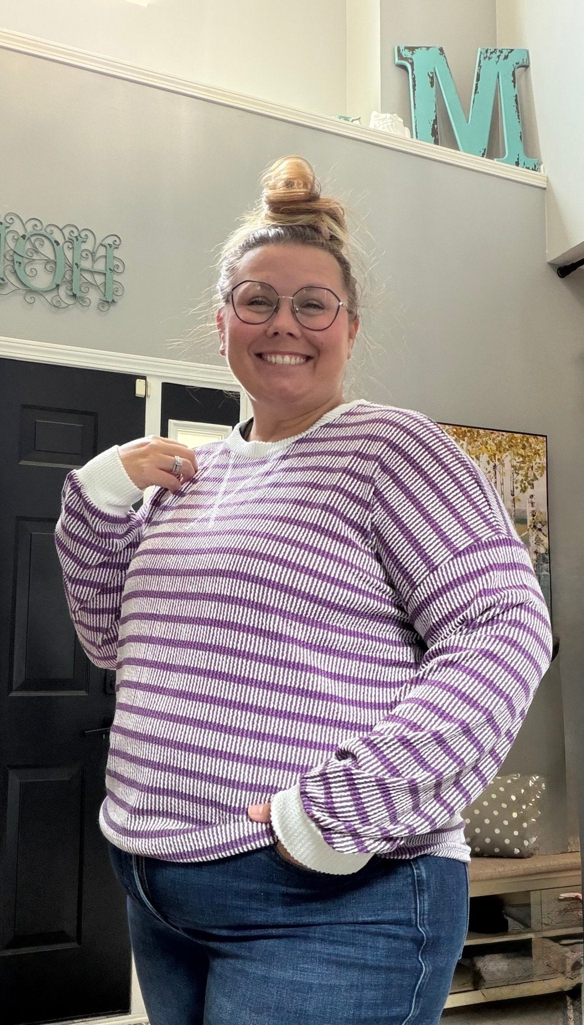 Purple Thermal Pullover - TheRusticAttic
