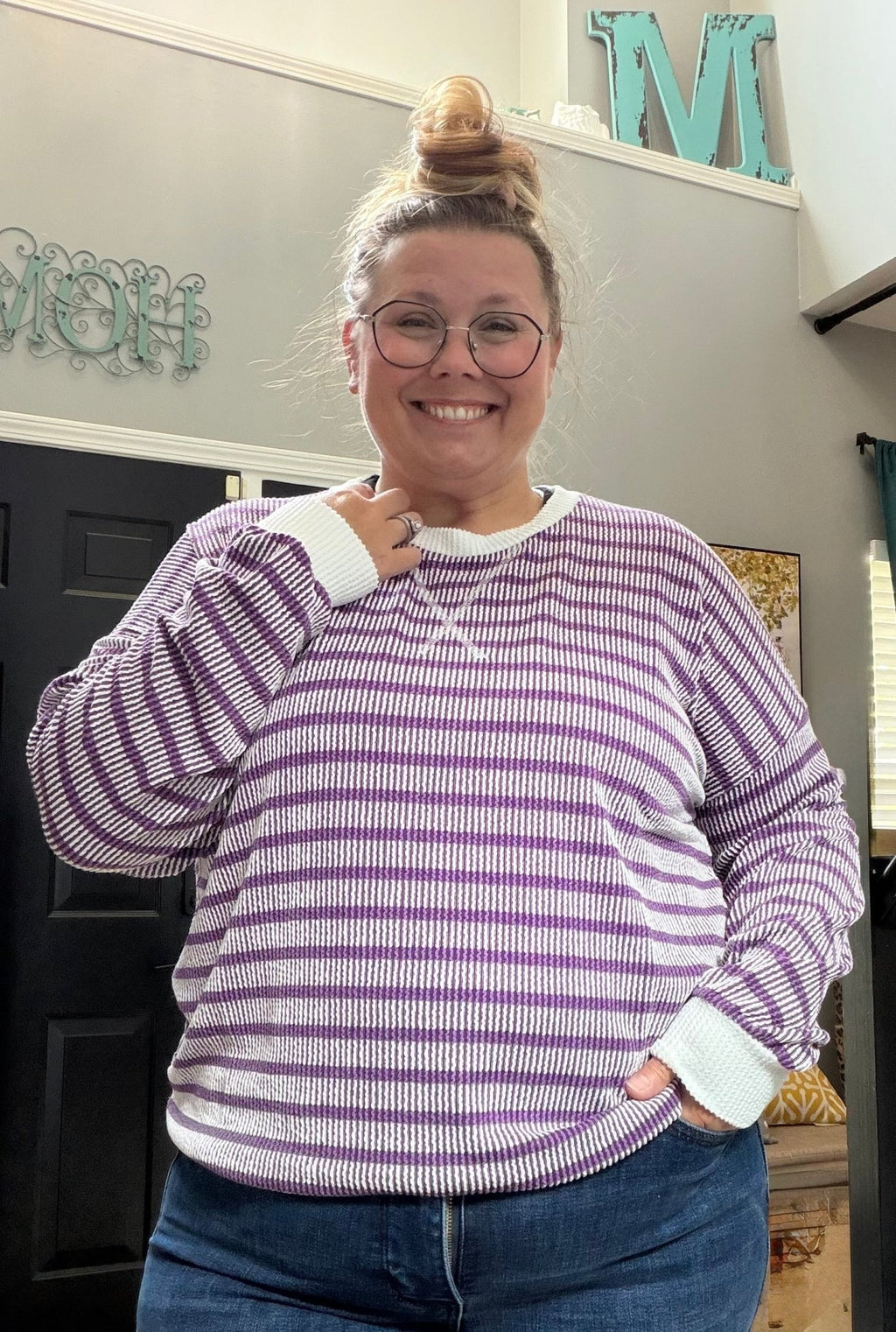 Purple Thermal Pullover - TheRusticAttic