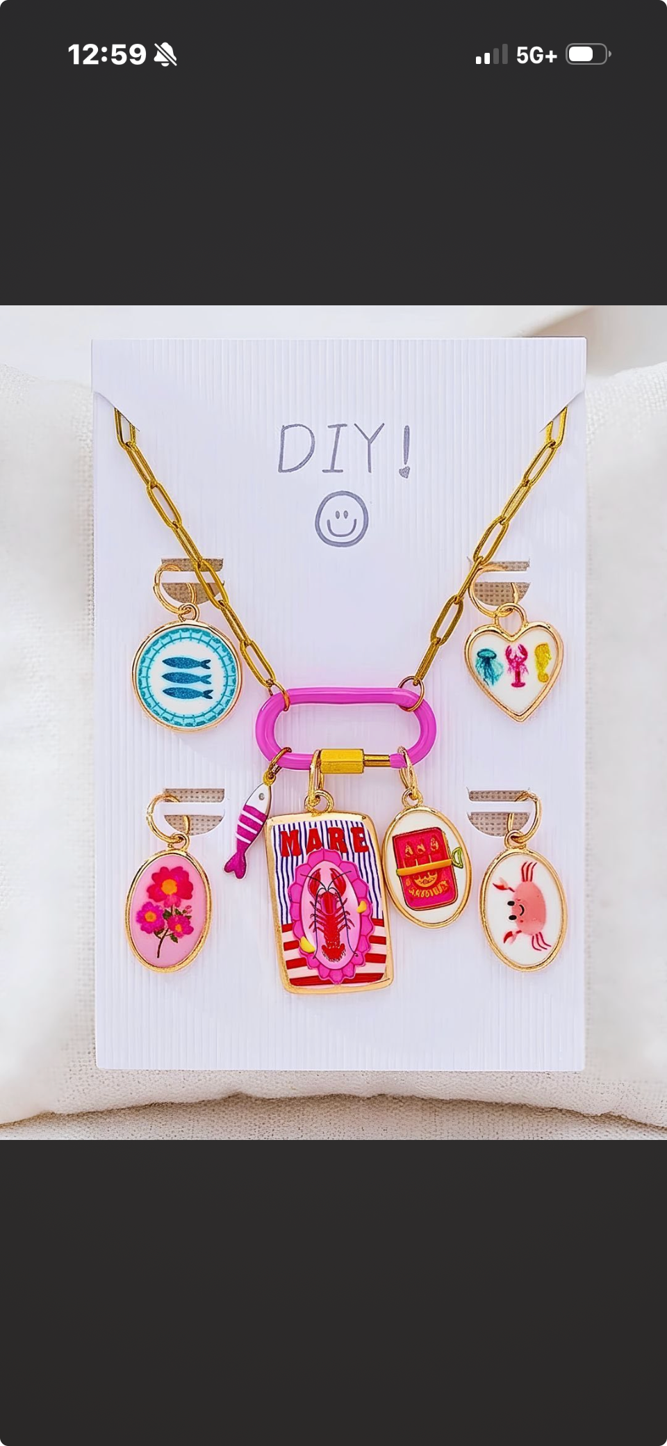 DIY Charm Necklace Kit - Breakfast Club