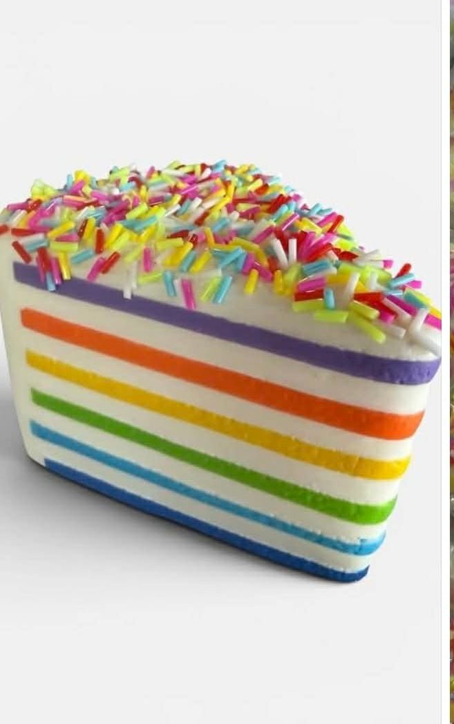 Rainbow Cake Slice Squishy - TheRusticAttic