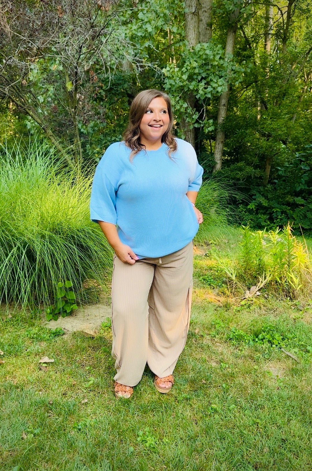 The Tan Wide Leg Comfy Pants - TheRusticAttic