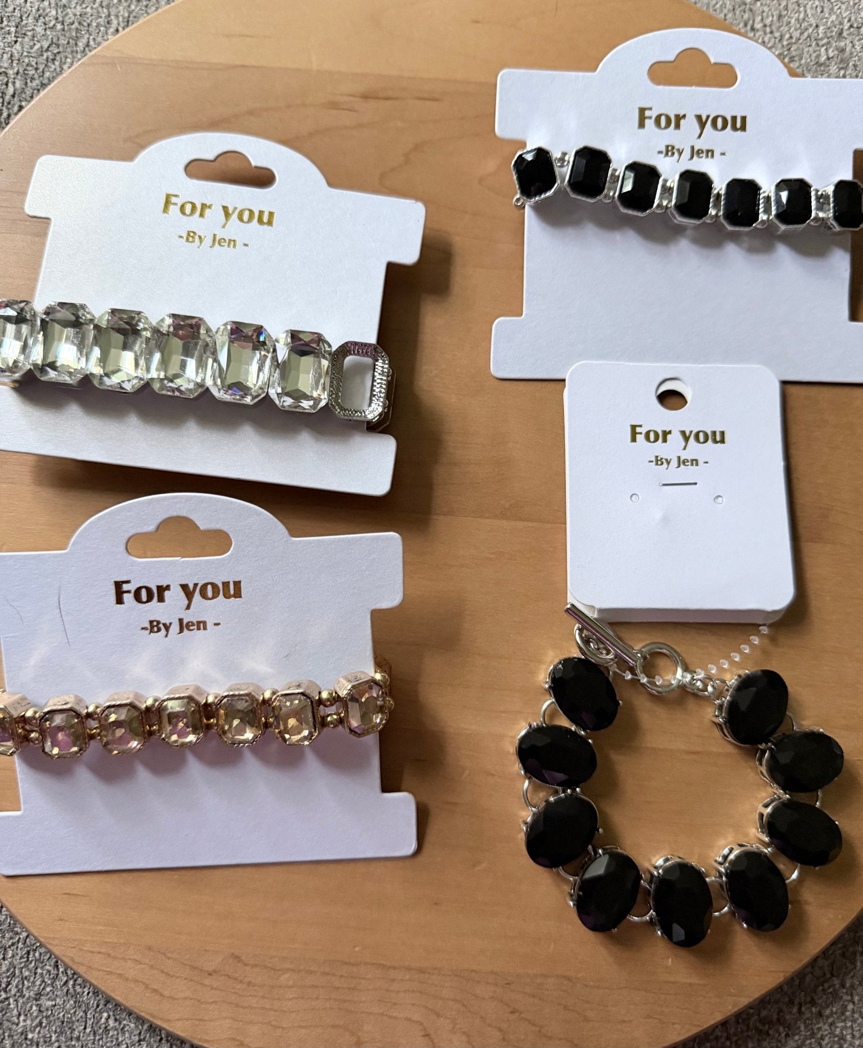 Trendy Crystal Black Bracelet - TheRusticAttic